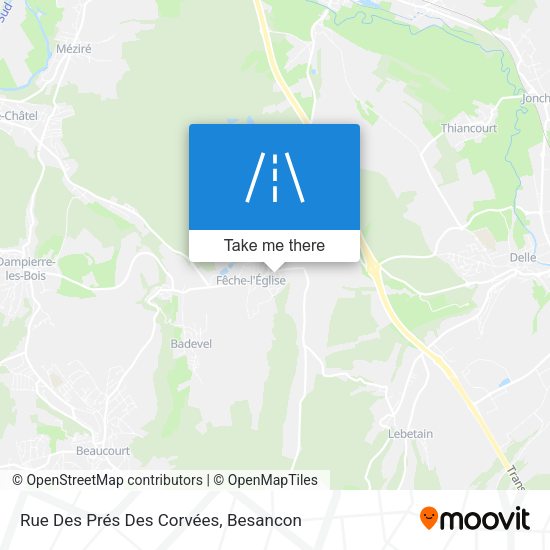 Rue Des Prés Des Corvées map