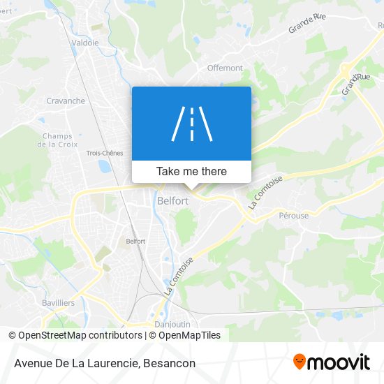 Mapa Avenue De La Laurencie