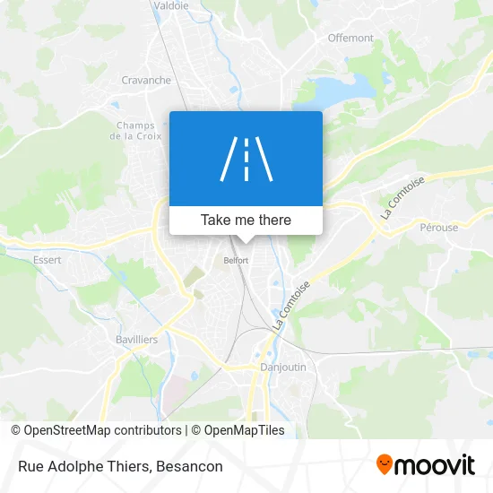 Rue Adolphe Thiers map