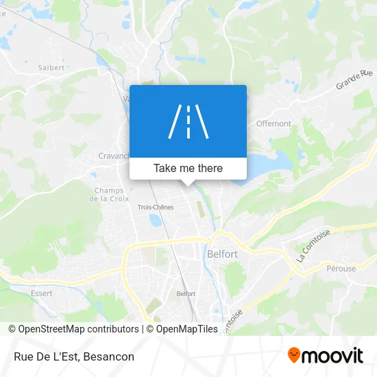 Rue De L'Est map