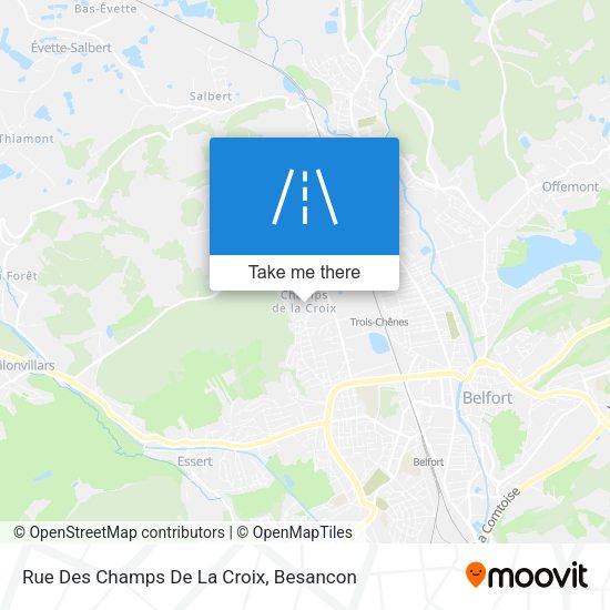 Rue Des Champs De La Croix map