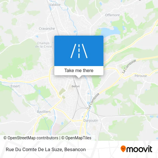 Rue Du Comte De La Suze map