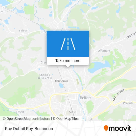 Rue Dubail Roy map