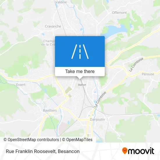 Rue Franklin Roosevelt map