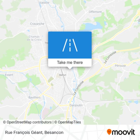 Rue François Géant map