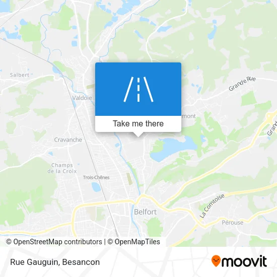 Rue Gauguin map