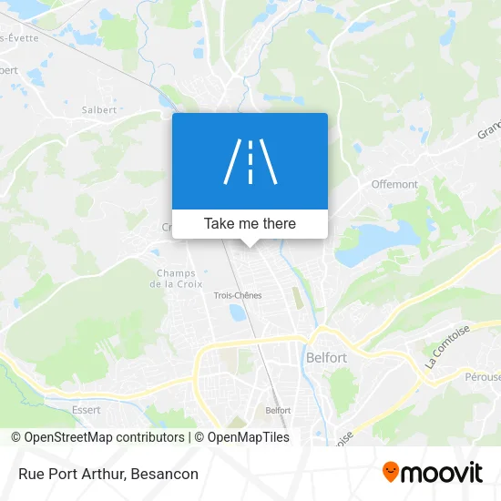 Rue Port Arthur map