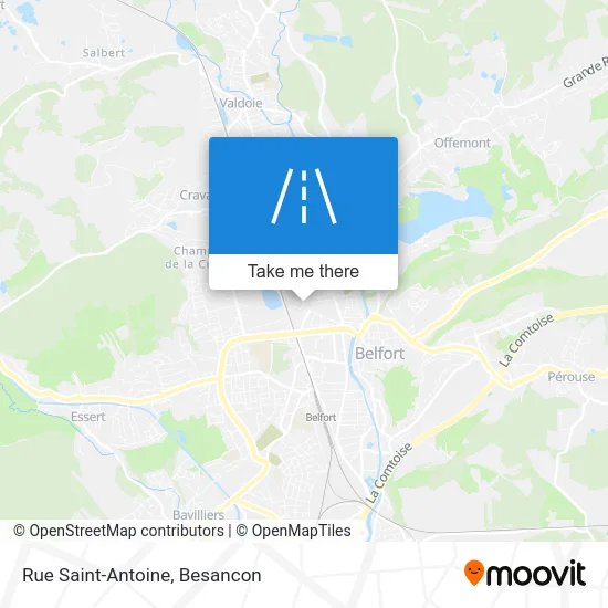 Rue Saint-Antoine map