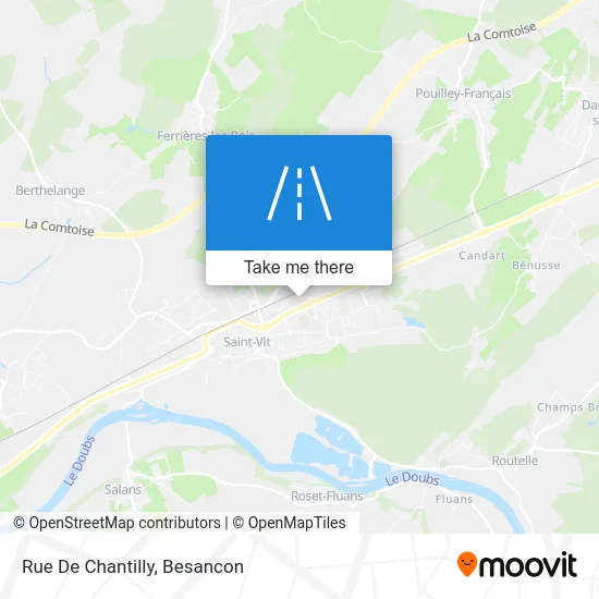 Rue De Chantilly map