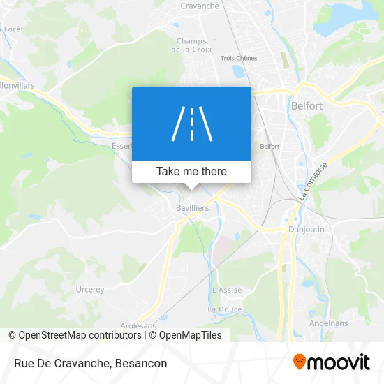 Rue De Cravanche map