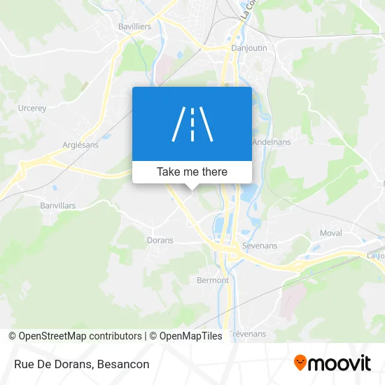 Rue De Dorans map