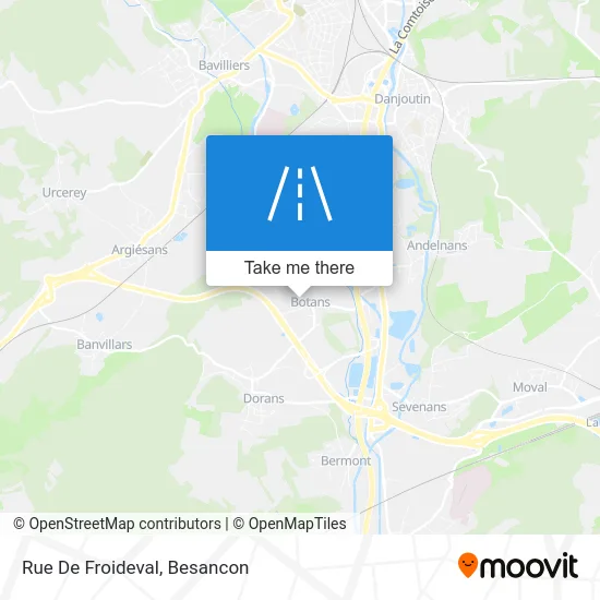 Rue De Froideval map