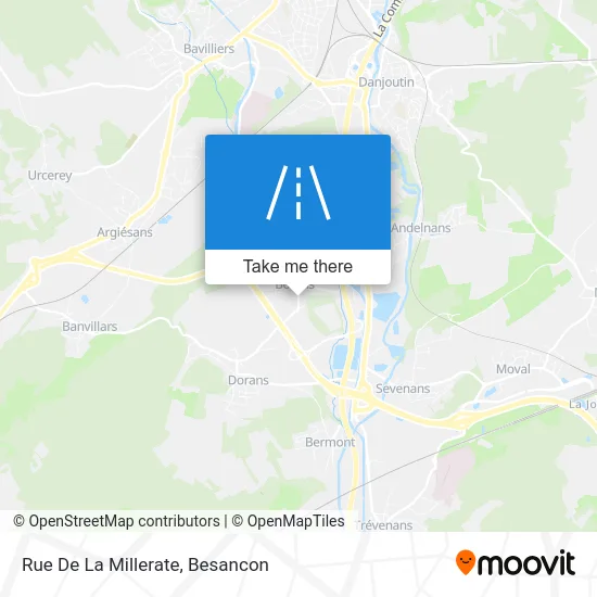 Rue De La Millerate map