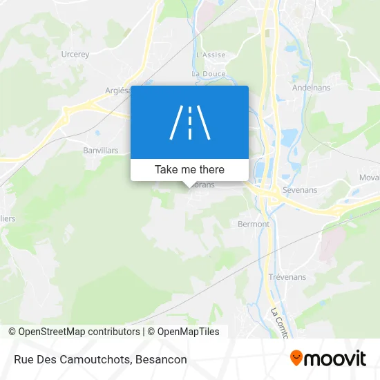 Rue Des Camoutchots map