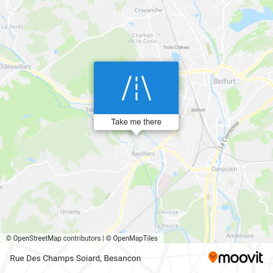 Rue Des Champs Soiard map