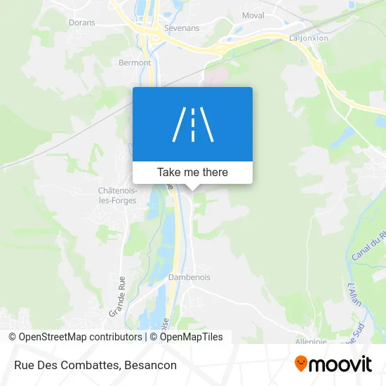 Rue Des Combattes map