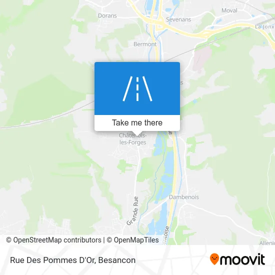 Rue Des Pommes D'Or map