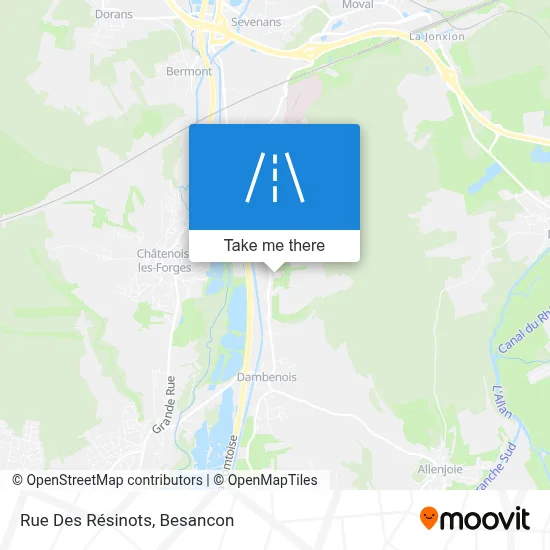 Rue Des Résinots map