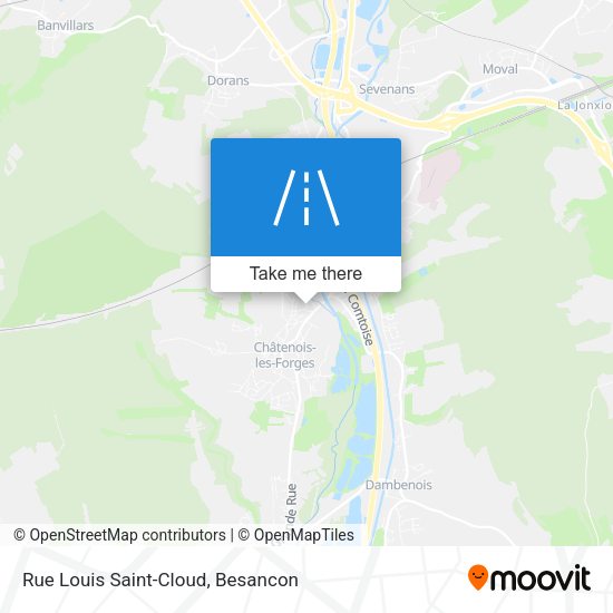 Rue Louis Saint-Cloud map