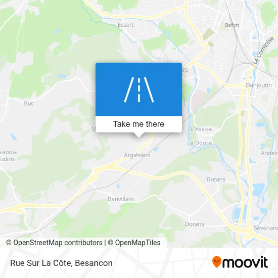 Rue Sur La Côte map