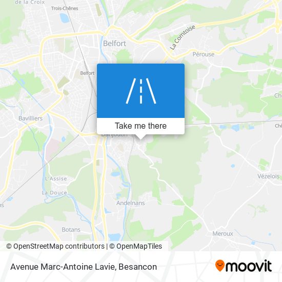 Avenue Marc-Antoine Lavie map