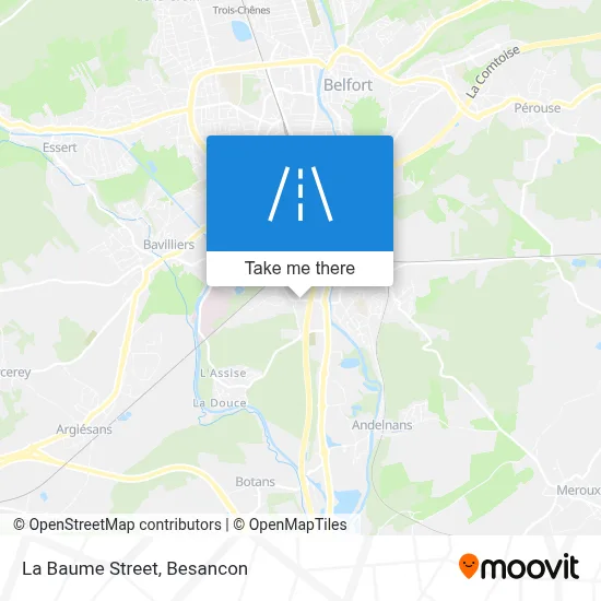 Rue De La Baume map