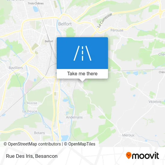 Rue Des Iris map