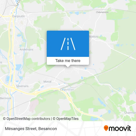 Rue Des Mésanges map