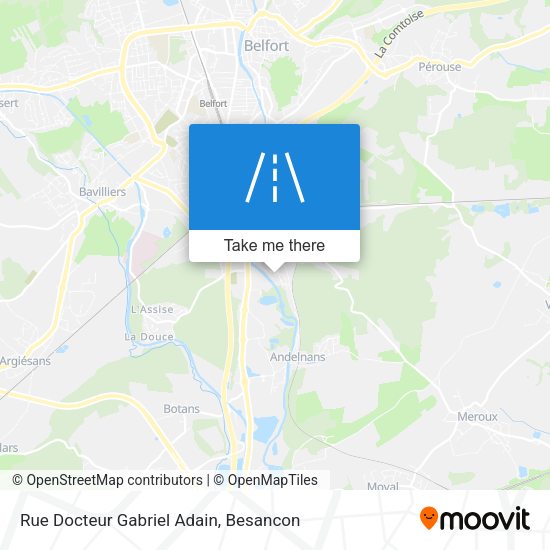Rue Docteur Gabriel Adain map