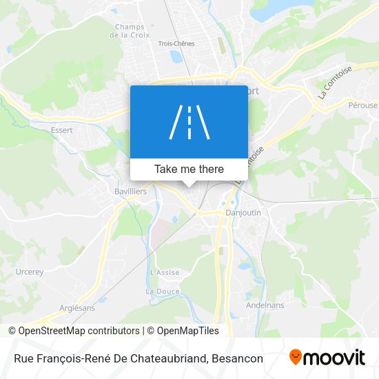 Rue François-René De Chateaubriand map