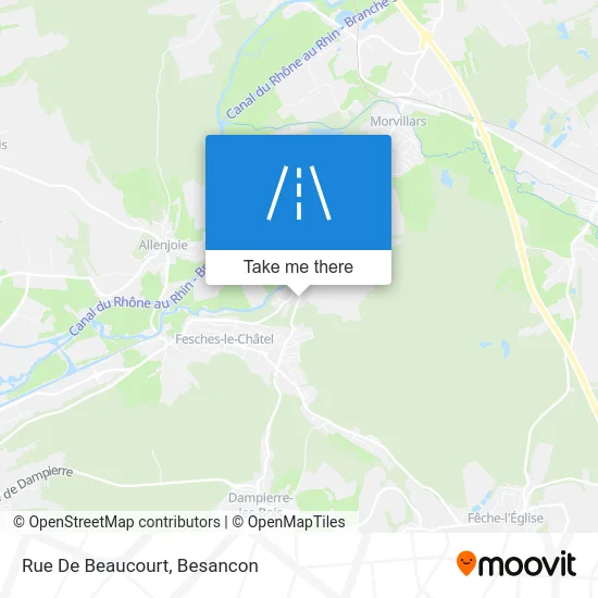 Rue De Beaucourt map