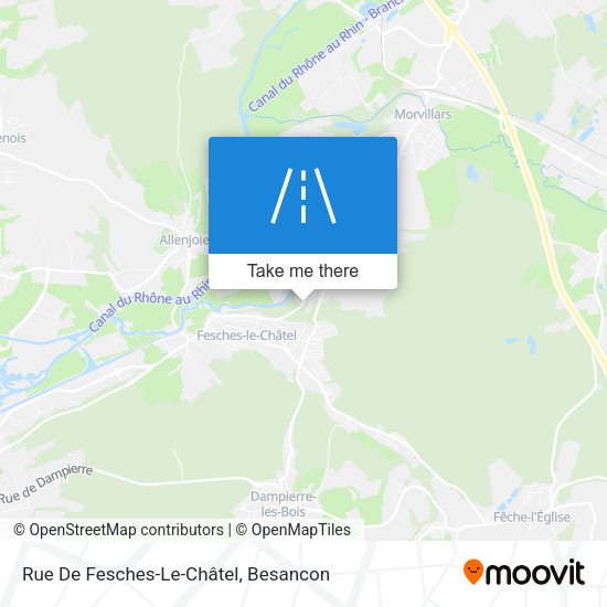 Rue De Fesches-Le-Châtel map