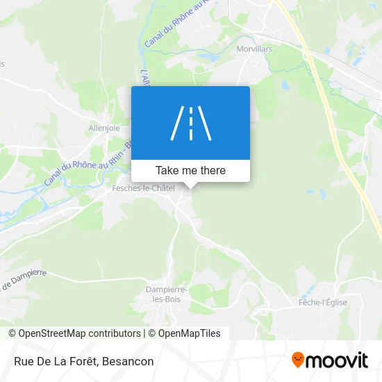 Rue De La Forêt map