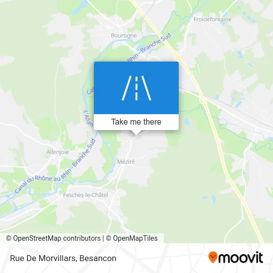 Rue De Morvillars map