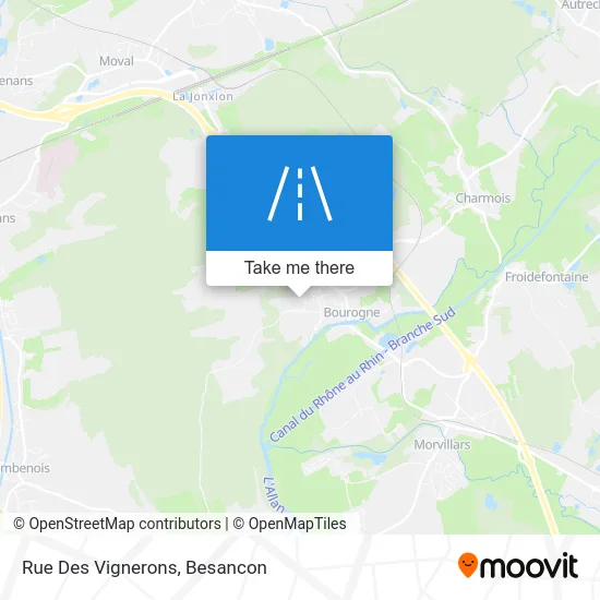 Rue Des Vignerons map