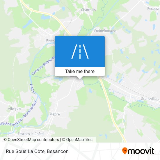 Rue Sous La Côte map