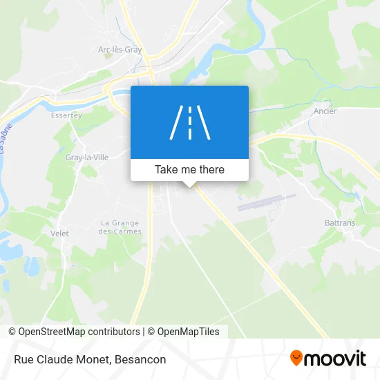 Rue Claude Monet map