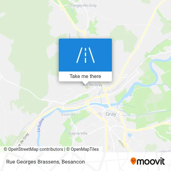 Rue Georges Brassens map