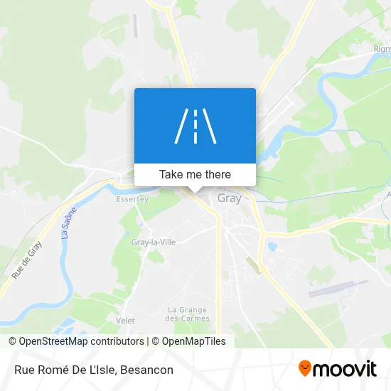 Rue Romé De L'Isle map