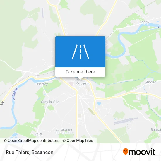 Rue Thiers map