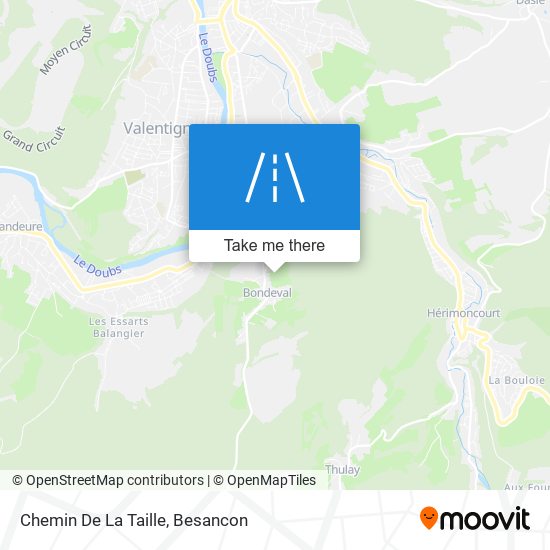 Chemin De La Taille map