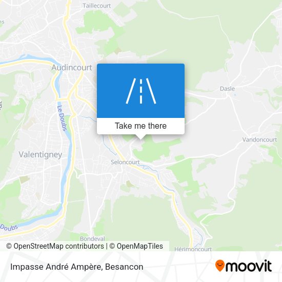 Impasse André Ampère map