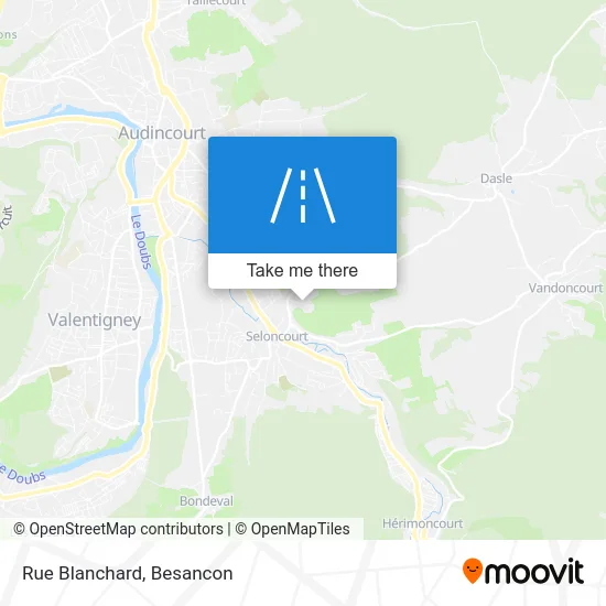 Rue Blanchard map