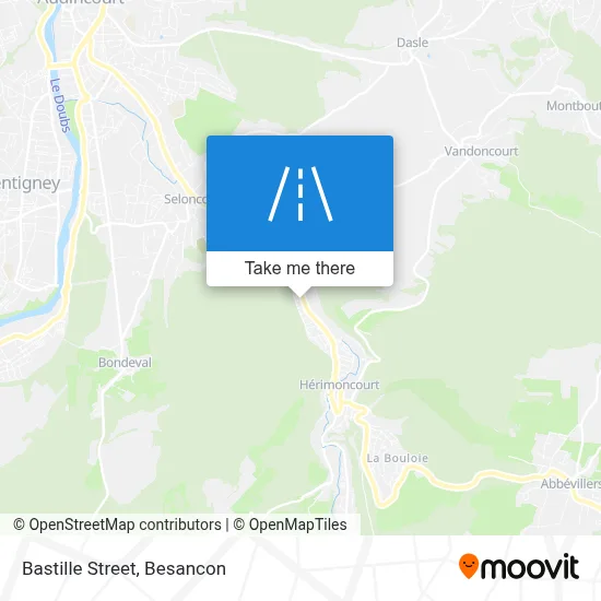 Rue De La Bastille map