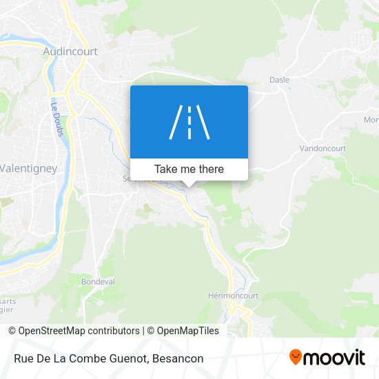 Rue De La Combe Guenot map