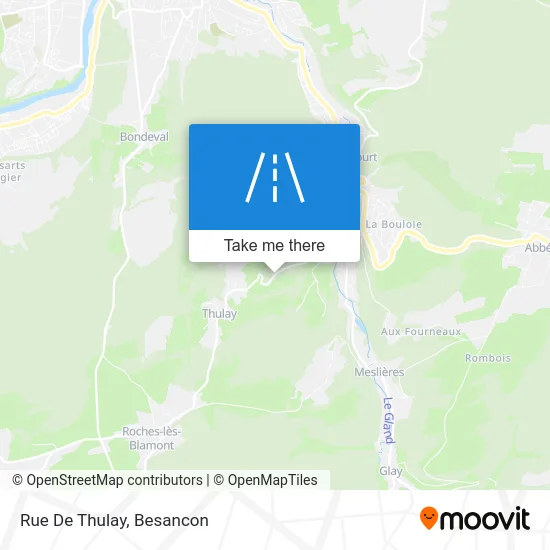 Rue De Thulay map