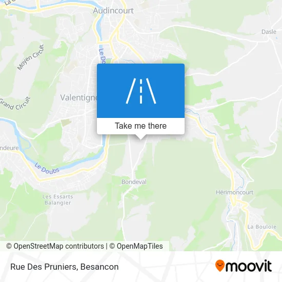 Rue Des Pruniers map