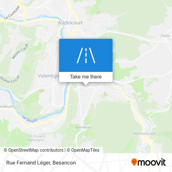 Rue Fernand Léger map