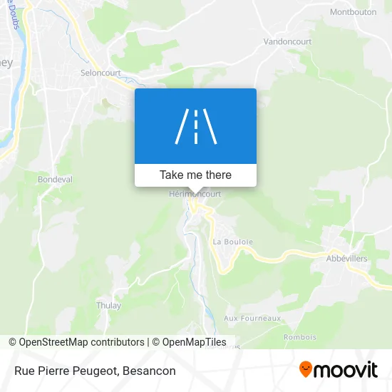 Rue Pierre Peugeot map
