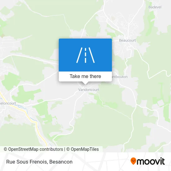 Rue Sous Frenois map